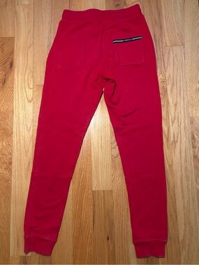 Versace Red Black Logo Jogging Pants